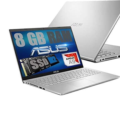 RGDIGITAL SRL Notebook Asus Display Led HD 15.6" Slim Silver Cpu Amd Dual core A9-9425 3,1Ghz /Ram 8Gb DDR4 /SSD M2 Nvme 256GB /VGA Radeon 5 /Hdmi/Wifi/Bluetooth/Windows 10 Home