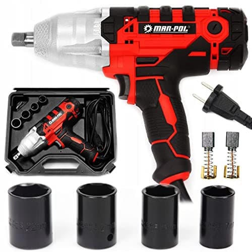 Set Avvitatore elettrico ad impulsi 1/2" 720NM con bussole e chiave 3600giri/min