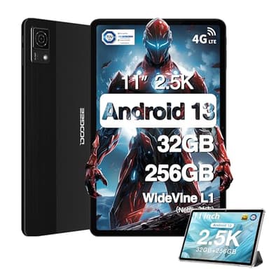 DOOGEE T30 Ultra Tablet 11 Pollici, 32GB RAM+256GB ROM/TF 2TB, Tablet Android 13, Tablet in Offerta G99, Tablet Gaming, Dual SIM 4G LTE Tablet PC | GMS | 8580mAh | GPS | Widevine L1 | TÜV SÜD | OTG