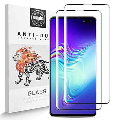 Pellicola Protettiva in Vetro Temperato per Samsung Galaxy S10 5G [2 Pezzi], 3D Curvo Copertura Completa, 9H Alta Definizione, Anti Graffio Completa Pellicola per Samsung Galaxy S10 5G