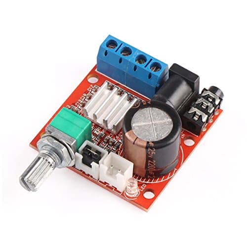 DollaTek Mini 2.0 Hi-Fi Stereo Audio Stereo Amplificatore montato AMP portatile 10W + 10W 2 canali Classe D DC 12V Amplificatore digitale Modulo scheda booster per CD MP3 MP4 Altoparlante per PC