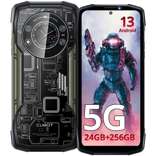 CUBOT Kingkong Star Rugged Smartphone 5G(2024), Android 13 24GB+256GB/1TB Doppio Schermo, 10600mAh(33W) Telefono Indistruttibile, 6.78" FHD+, 100MP+24MP Visione Notturna, 5G Dual SIM/IP68/NFC/3 Slots