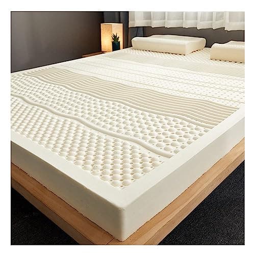 Materasso in Lattice Naturale Al 100%, Alta Elasticità E Compressione, Antiacaro E Insetto,Traspirante Materasso,Materasso Lattice Matrimoniale,2in,160x200cm(63x79in)