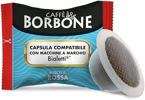 Caffè Borbone Miscela Rossa - 50 Capsule - Compatibili con Macchine a marchio Bialetti*