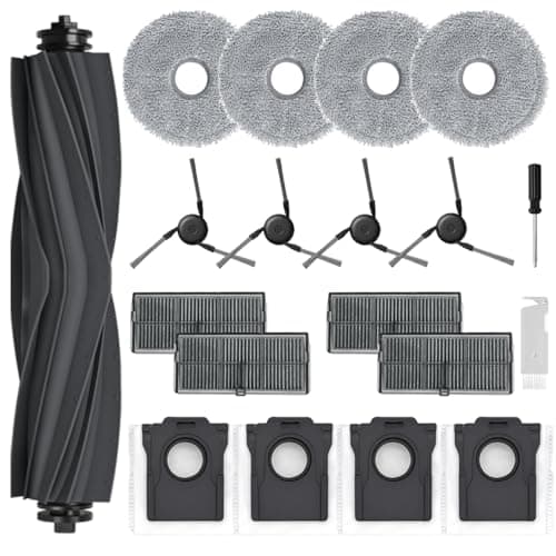 SpeHiate Accessori di Ricambi per Dreame X40 Ultra Complete, Kit per Dreame L40 Ultra con 1 Spazzola Principale, 4 Sacchetti, 4 Filtro Hepa, 4 Panni Mop, 4 Spazzole Laterali