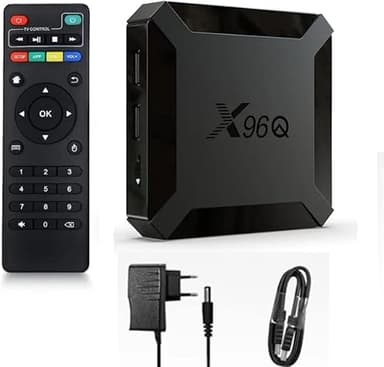 X96,Q 1 GB di RAM e 8 GB di ROM Box Android TV Box Media Player Alta qualità (Android 11.0) con telecomando e cavo HDMI, lettore multimediale Box TV 4K