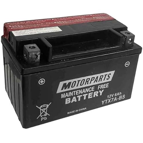 BATTERIA MOTORPARTS MINARELLI BATTERIA YTX7A-BS 12V 6AH COMPATIBILE CON KYMCO AGILITY R16 125 4T 12 > 12 SENZA MANUTENZIONE COMPLETA SPECIFICA MOTO SCOOTER