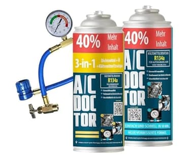 Refrigerante per condizionatore d'aria R134a, olio 3 in 1, sigillante, cavo