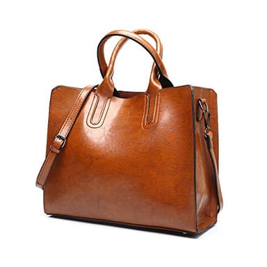 DEERWORD Donna Borse a Tracolla Borsa a Spalla Elegante Grandi Firmate Marca Mano Antifurto PU pelle 5502 1 pz Marrone