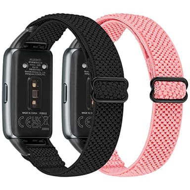 YCHDDER Cinturino elastico in nylon compatibile con Huawei Band 6/Huawei Band 6 Pro/Honor Band 6, cinturino di ricambio sportivo regolabile Atraspirante per uomo e donna