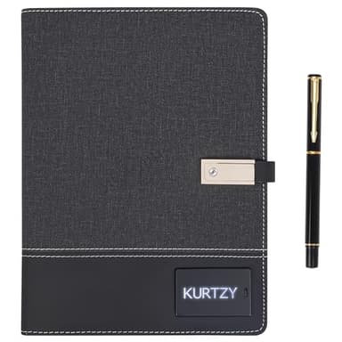 Kurtzy Agenda Elettronica Portatile con Power Bank - Blocco Note Digitale A5 con Powerbank - Agenda Digitale Intelligente da Viaggio - Notebook per Ricarica Wireless