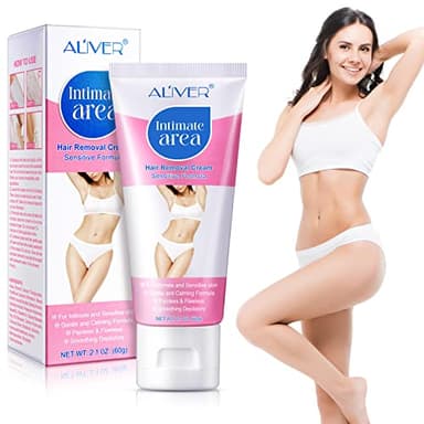 Crema depilatoria, epilazione intima/privata, crema depilatoria extra delicata per formula sensibile con indolore e impeccabile, genitali,ascelle, gambe,corpo,crema da barba per donne e uomini - 60 ml