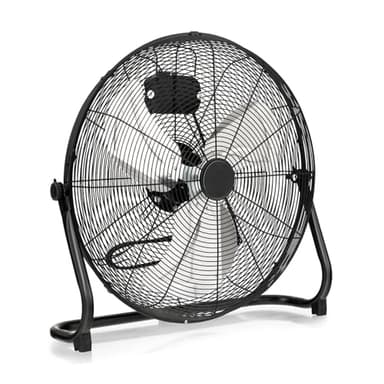 RELAX4LIFE Ventilatore Industriale da Terra 62x20x59cm con Cavo 1,7m, 3 Velocità e Potenza Regolabili 160Wv max, Inclinazione Regolabile 0-145°