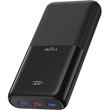 VIYISI Power Bank 30000mAh, caricatore portatile a ricarica rapida 20W PD, batteria esterna USB C con display LED, 4 uscite e 3 ingressi compatibili con iPhone/Samsung/Xiaomi/Huawei/iPad/Tablet, ecc