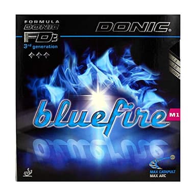 DONIC Gomma Bluefire M1, Opzioni 2,3 Millimetri, Il Nero
