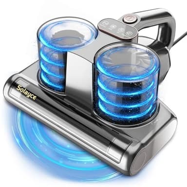 Aspirapolvere per materassi antiacari, aspirapolvere antiacari da 16 KPA con UV, 500W con forte potenza d'aspirazione, con funzione di aria calda,ultrasonico,rimuove allergeni e polvere