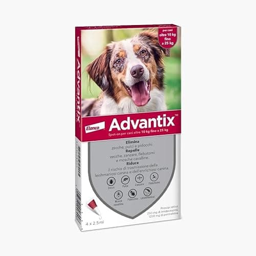 advantix Spot-ON per Cani Oltre 10 kg Fino a 25 kg - Offerta 3 Confezioni