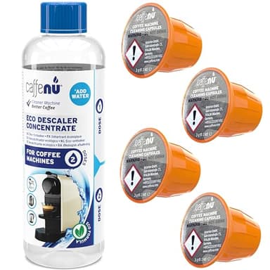 Caffenu | Capsule e kit di decalcificazione espresso per macchine da caffè | Accessori da barista indispensabili per completare il kit Barista