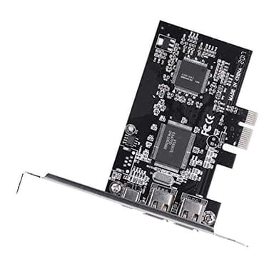 Qiilu Scheda Controller PCI-E PCI Express Firewire 1394a IEEE 1394 con Cavo Firewire Scheda Firewire-Adattatore pci-e firewire,Scheda firewire pci Express,Carte firewire pci