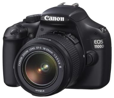 Canon EOS 1100D Fotocamera Digitale Reflex 12 Megapixel con Obiettivo EF-S 18-55mm IS II, Nero