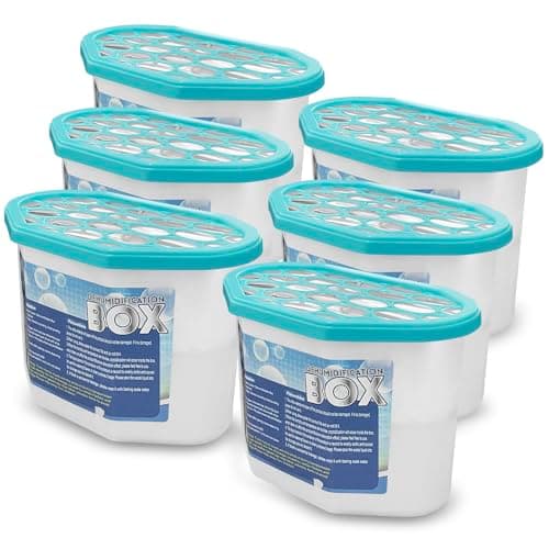 Dunkwckore Assorbi Umidità, 6PCS Deumidificatore Armadio, Antimuffa Armadio, Assorbi Umidità Anti Odore Deumidificatore, Assorbiumidita Armadio Deumidificatore per Cucina, Armadio, Bagno Studio