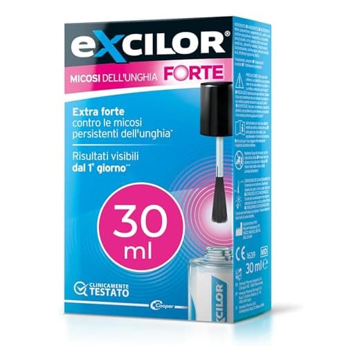 Excilor Micosi dell’unghia FORTE - trattamento con tecnologia TransActive+ contro le micosi lievi o avanzate, per unghie più sane e più forti - 30 ml