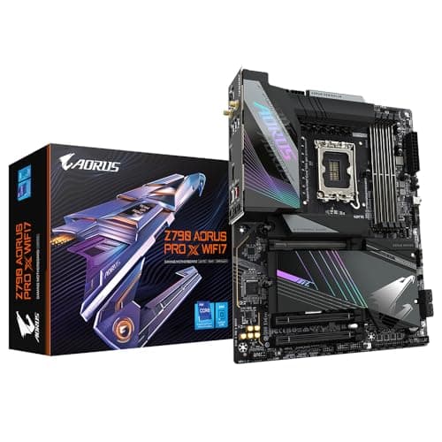Gigabyte Scheda madre Z790 AORUS PRO X WIFI7 - Supporta CPU Intel Core 14th, VRM 18+1+2 fasi, fino a 8266 MHz DDR5 (OC), 1xPCIe 5.0 + 4xPCIe 4.0 M.2, Wi-Fi 7, 5GbE LAN, USB 3.2 Gen 2