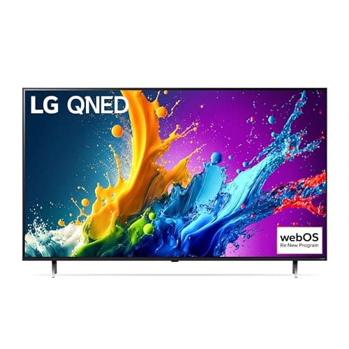 LG QNED 86'', Serie 80 2024, 86QNED80T6A, Smart TV 4K, Processore α5 Gen7, Design slim, 20W, 3 HDMI, Filmmaker Mode, Game Optimizer, Alexa, Wi-Fi, webOS 24, Telecomando puntatore