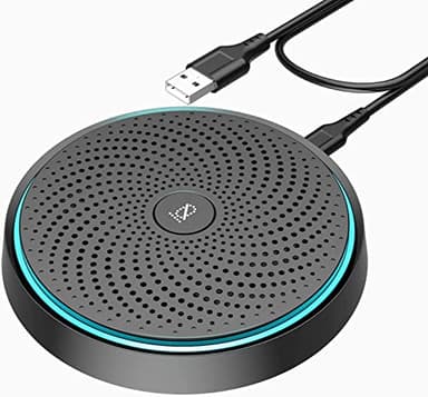 MONODEAL Microfono USB per Conferenza, Microfono per PC Video Conferenza, Registrazione, Skype, Classe Online, Giochi, Zoom, Plug & Play Compatibile con Mac Windows PC