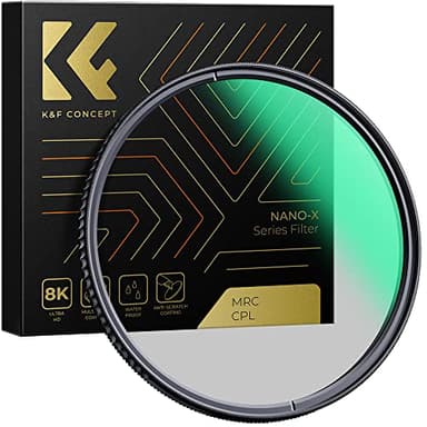 K&F Concept Nano-X Filtro Polarizzatore Circolare 52mm CPL in Vetro Ottico con Nano-rivestimento a 28 strati per obiettivi 52mm