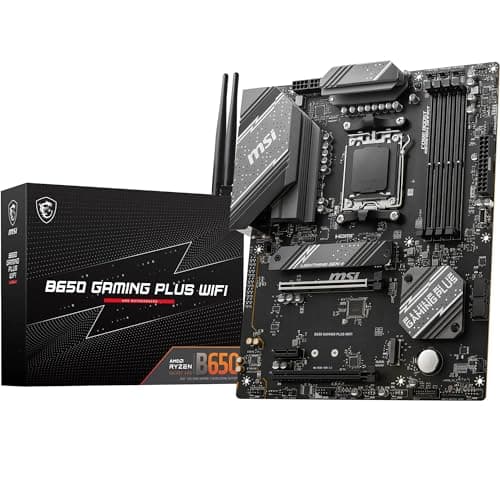 Scheda Madre MSI B650 GAMING PLUS WIFI, ATX - Supporta AMD Ryzen 9000/8000/7000, AM5, VRM 14+2, DDR5 6400+MHz/OC, 2 x PCIe 4.0 x16, 2 x M.2 Gen4, Wi-Fi 6E