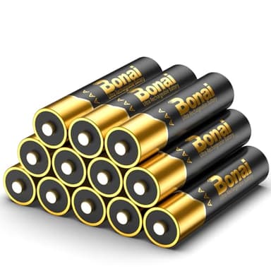 BONAI Batterie Ricaricabili AAA Alta Capacità, Pile Ricaricabili AAA 1,2V 1100mAh Ni-MH Ministilo Rechargeable 1200 cicli Pre-Carica Bassa Autoscarica Confezione da 12 pezzi