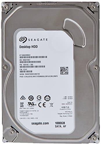 Seagate Barracuda ST1000DM003 Hard disk interno 1TB 7200 RPM 64MB Cache SATA 6.0Gb/s 3.5in (Ricondizionato)