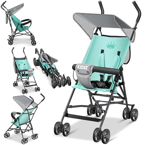 KIDIZ® Passeggino CITY Passeggino Passeggino per bambini pieghevole Passeggino con ruote da 4 pollici incluso Parasole