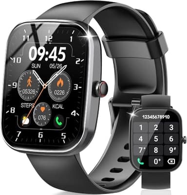 Smartwatch con Effettua/Risposta Chiamate, 1.91'' Orologio Smartwatch Uomo Donna con Contapassi/Sonno/Cardiofrequenzimetro, 110+ Modalità Sportive Fitness Tracker, IP68 Smart Watch per iOS Android