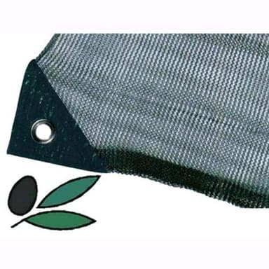 Telo Antispina Rete per Raccolta Olive - 90 gr/mq con Apertura Centrale Colore Verde con Angoli Rinforzati (6x6 MT)