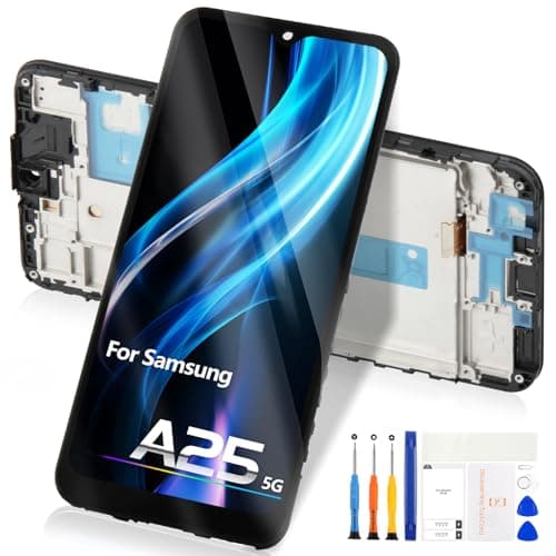 Schermo LCD per Samsung Galaxy A25 5G A256 - Schermo di Ricambio per Galaxy A25 5G LCD Display Sostituzione SM-A256E A256B A256U Touch Screen Digitalizzatore Vetro Assemblaggio con Cornice