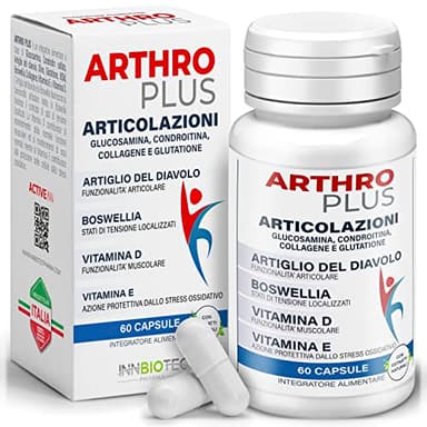Artiglio del Diavolo per Articolazioni con Vitamina E, Glucosamina e Condroitina - MSM Integratore - Collagene - Boswellia serrata | Supporta la Salute Articolare e la Artrosi - Collagene Integratore