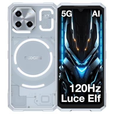 DOOGEE Blade GT 5G Telefono Indistruttibile, 2025 Smartphone Rugged 5g con Effetti di Luce LED Dinamici, Dimensity D7050, 32GB+256GB, 6.72" FHD+120Hz, 48MP, 5500mAh, NFC/Face ID/Fingerprint/WiFi6