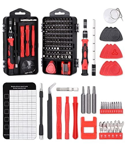 UIHOL 141 in 1 Cacciaviti Precisione Magnetici Professionali, Mini Torx Set Kit di Riparazione per Orologio, Occhiali, iPhone, iPad, Smartphone, PC, Laptop,Tablet, Elettronica