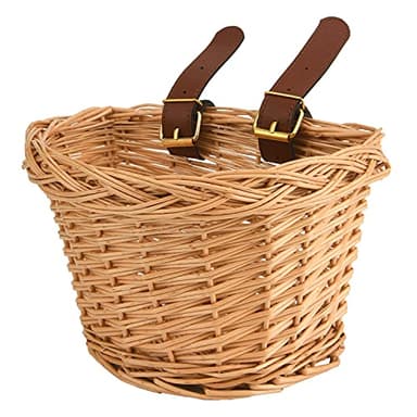 EIRONA bambini cesto bicicletta, cesto bicicletta, adatto per ragazzi e ragazze, accessori per biciclette per bambini, Rattan ecologico cesto fatto a mano, Braun cosa