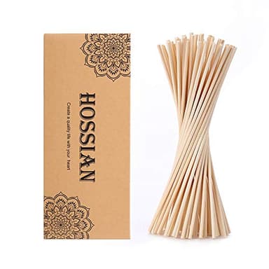 HOSSIAN Bastoncini per diffusore a bastoncini da 30 cm, bastoncini per diffusore-Diffusore a bastoncini- Bastoncini per diffusore di aromi Bastoncini per diffusori di aromi (60 PCS)