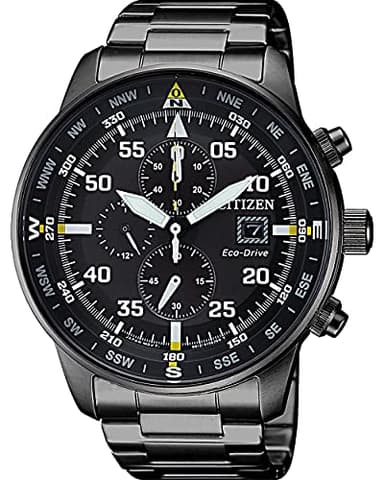 Citizen Orologio Cronografo Eco-Drive Uomo con Cinturino in Acciaio Inossidabile CA0695-84E