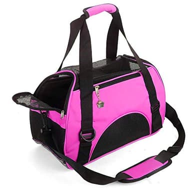 ZaneSun Borsa per il trasporto per gatti con lati morbidi per gatti, cani, cuccioli, comoda, portatile, pieghevole, approvata dalla compagnia aerea
