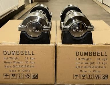 30 pesi in 1 manubri, 2 manubri regolabili da 32 kg (incrementi di 1 kg)
