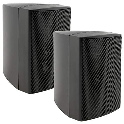 ChiliTec, coppia di altoparlanti da parete a 2 vie, per impianto stereo HiFi, home theatre, 40 Watt, 8 Ohm