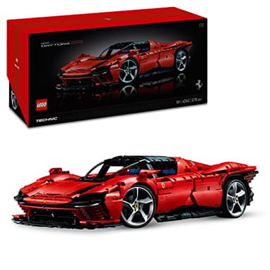LEGO Technic Ferrari Daytona SP3, Set Modello di Auto da Costruire, Supercar Rossa in Scala 1:8, Kit Modellismo per Adulti da Collezione, Idea Regalo Uomo o Donna, Serie Ultimate Cars Concept 42143