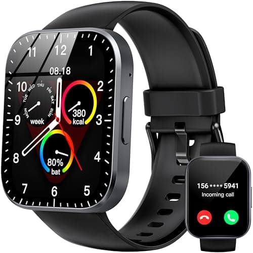 OUKITEL Smartwatch Uomo Donna, 1.91" HD Orologio Smartwatch Uomo con Effettua/Risposta Chiamate, 140+ Sportive Smart Watch con Contapassi/Sonno/Cardiofrequenzimetro, IP68 Impermeabile per iOS/Android