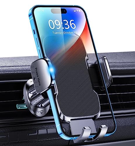 Glangeh Porta Cellulare Auto, [2025 Upgrated Clip] Supporto Telefono Auto per Presa D'aria Dell'Auto, 360°di Rotazione Supporti Interni per Auto Universale Compatibile con iPhone/Galaxy