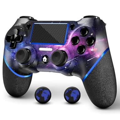 AceGamer Controller wireless per PS4, controller di gioco compatibile con PS4/Pro/Slim/PC Gamepad con pulsante turbo/posteriore/doppia vibrazione/sensore giroscopio a 6 assi/touch panel